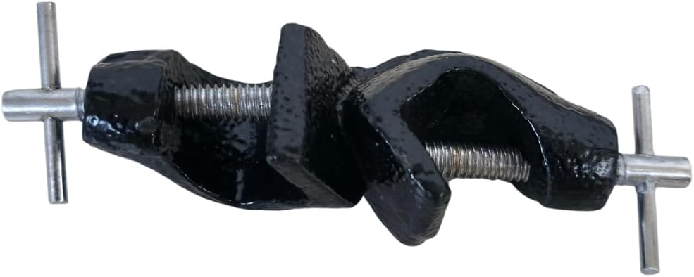 Boss Head cast iron for use with retort and black painted with strong screw to hold upto 12mm heavy Pack of 2 for Laboratory Rods Burette, Test Tube Clamp & Lab Support Stands