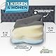 Glückstoff® Memory Foam Kissen [Höhenverstellbar] | Kopfkissen mit anpassbarer Form | Nackenrolle für Seitenschläfer - Grau