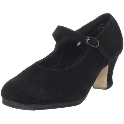 Sansha Women's Sevilla Suede-W, Black, 8 M US Cover