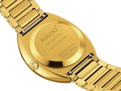 Rado - DiaStar Original Automatic - Men - Swiss- Ultra-Shiny Yellow Gold Ceramos - 11 Light Cubic Zirconia - 80 Hours of Power Reserve - Automatic - 38 mm - Water Resistant 100 M4