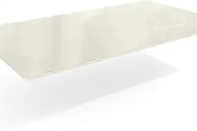 Tampo de Mesa de Jantar Com Vidro 160x90 Off Withe