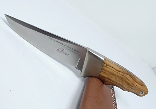 Falcon Knives Italy Hunting Knife with Leather Sheath High Carbon Stainless Steel Blade