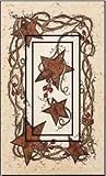 Rusty Stars Single Rocker SwitchStix Peel and Stick Switch Plate Cover Décor