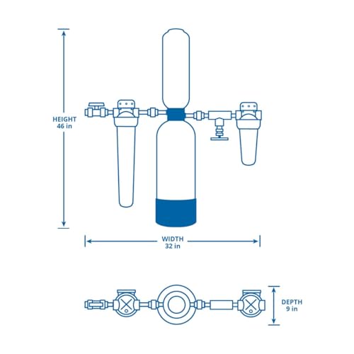 Image of Aquasana Whole House Water Filter System | 1,000,000 Gallons | Carbon & KDF Media | Reduces 97% Chlorine & Sediment | Includes Pre- and Post-Filters | Rhino WH-1000