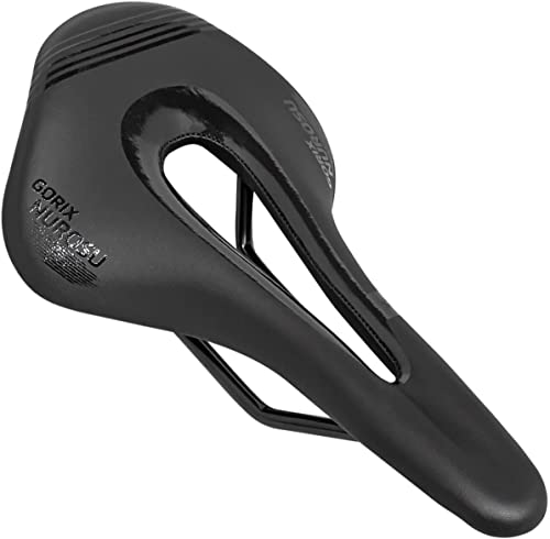 GORIX Bike Short Saddle Seat Short Nose Leichtes MTB Rennrad (GX-NUROSU) (Schwarz) Cover