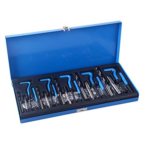 Kit de reparación de roscas Helicoil Insertar mangas métricas Cover
