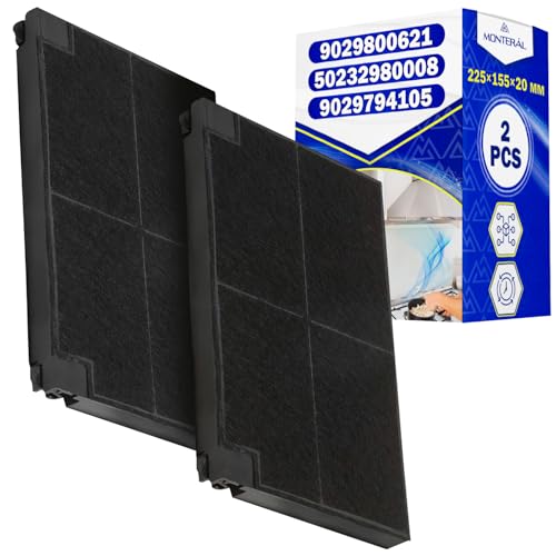 Filtre charbon hotte 902980062/1 compatible Electrolux 225x155x20 mm MONTERAL