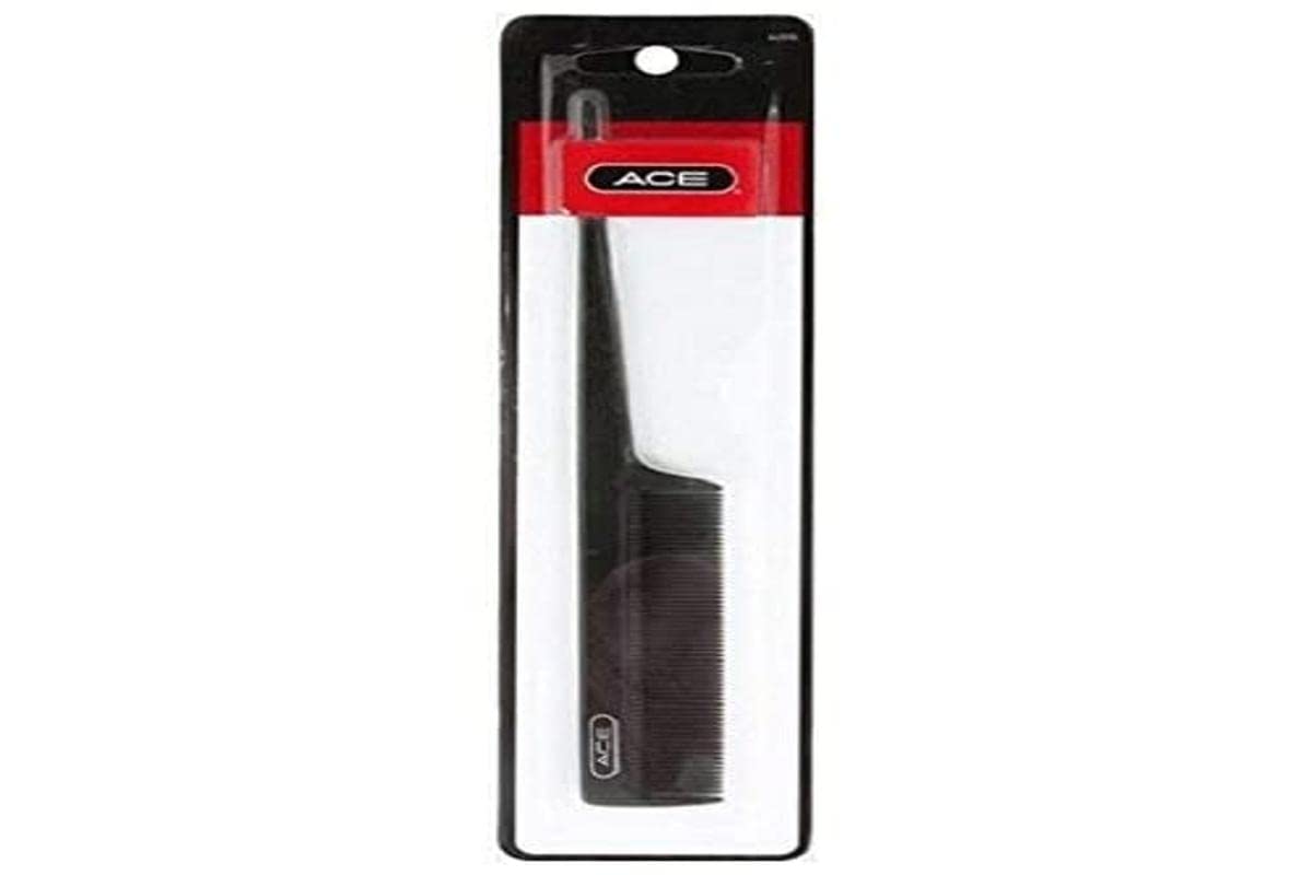 Ace Comb, Tail, Black, 8"