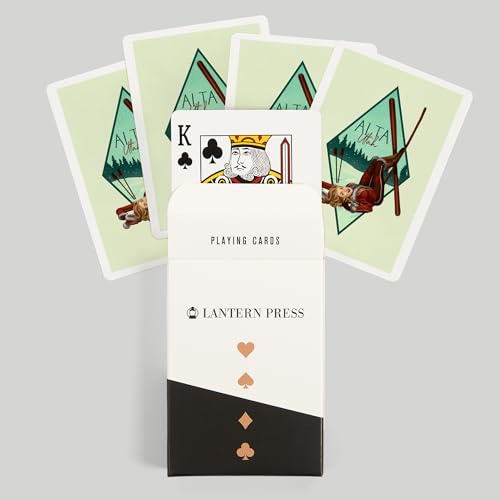 Lantern Press Alta Utah Ski Pinup, 52 Cartas Poker miniatura 6