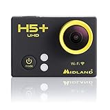 Midland Action Camera H5+, Videocamera Leggera Ultra HD, Foto in Time Lapse, Grandangolo 140°, Wi-Fi, Display LCD, Cycle Recording per Auto e Custodia Impermeabile Fino a 30 Metri