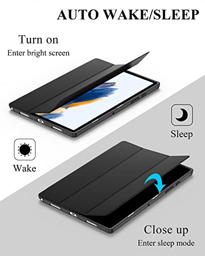 Supveco Slim Case For Newest Samsung Galaxy Tab A8 10.5 Inch 2022 Release [Sm-X200/X205/X207], Shockproof Cover With Soft Tpu Back Shell, Auto Wake/Sleep, Black #TOP6