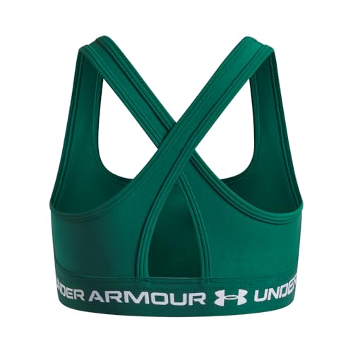 Image of Under Armour Kids Cross-Back Mid-Impact Sports Bra (Big Kid)