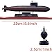 DBEIXIWEI 1:350 Scale Chinese Yuan Class Attack Submarine Model PC Nautical Submarine Miniature Hobby Model Kit for Adults & Kids