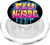 Enfermería Fly Nurse Años 80 90 Rap Hip Hop Amante de la PopSockets PopGrip para MagSafe