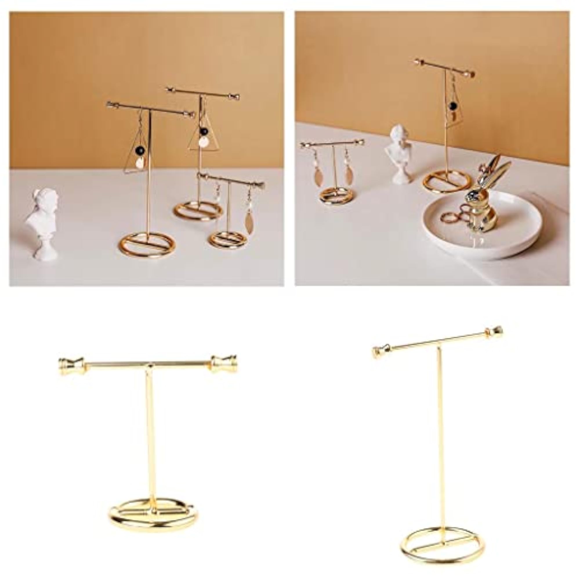 Gold Earring Rack Jewelry Organizer Holder Display Stand