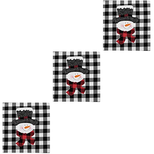 Partykindom 3Pcs Lattice Chair Cover Dining Chair Slipcovers Christmas Chair Decoration Christmas Decorations Gifts Ornaments #TOP4