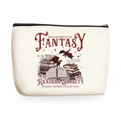 Fantasy Dragon Makeup Bag Fantasy Book Lovers Bookish Gifts Cosmetic Bag