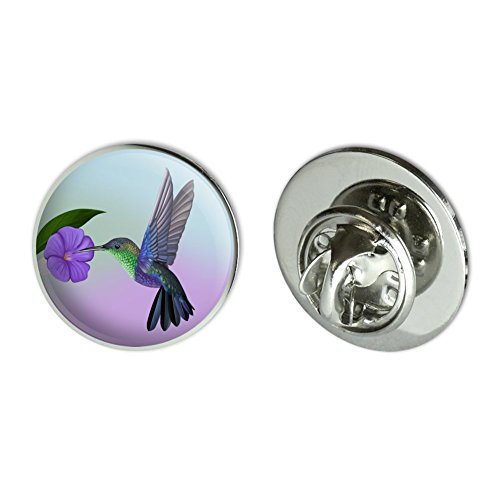 GRAPHICS & MORE Hummingbird Crowned Woodnymph Purple Violet Metal 0.75" Lapel Hat Pin Tie Tack Pinback