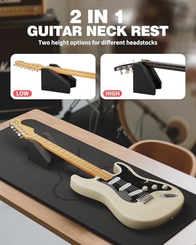 FA-16 Guitar Work Mat Kit Neck Rest Support Set, FW2D Wireless Guitar System Exclusive Mute Plug miniatura 3