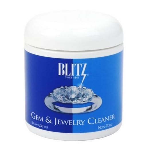 Blitz 651 Gem & Jewelry Cleaner with Basket & Brush for Fine Jewelry, 8 Ounces, 2-Pack