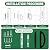 KIDOACOW Black Sliding Glass Door Handle Set Non-keyed Paito Door Handle wtih Mortise Lock and Keeper, Fit 3-15/16” Screw Hole Spacing. Thickness from 1” to 1-3/4”
