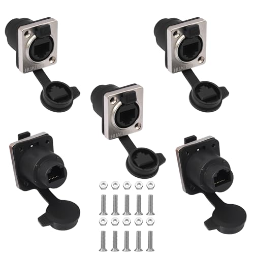 Panneau de montage CAT6 RJ45 IP65 étanche adaptateur Cat5e double femelle