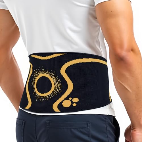 ORTONYX Back Support Brace for Men and Woman, Sport/Work/Rehabilitation, 3D Knitted Design with Removable 3D Lumbar Pad, Breathable and Elastic, Hook&Loop Closure with Hand Loop for Easy Use, XS-S
