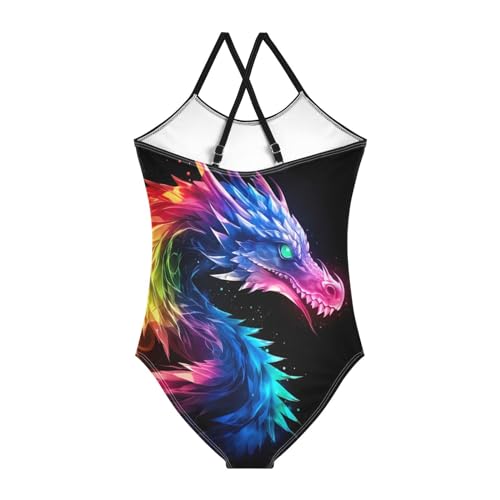 Toddler Color Flame Dragon One Piece Swimsuits for Girls 3T 202a06322