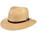 Produktbild Lierys Air Panama Hut Herren - Braun Sonnenhut aus 100% Panamastroh - Strohhut in L (59-60 cm) - Traveller handgemacht in Ecuador - Herrenhut für Frühjahr/Sommer