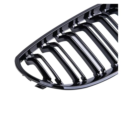 Parrilla de riñón de doble listón negro brillante para BMW E60 E61 3