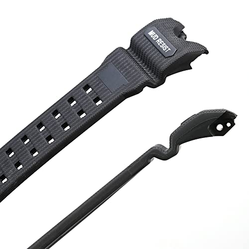 Image of Resin Replacement Watch Band Compatible with Casio GWG1000 GWG-1000GB Men's Sport Waterproof Watch Strap
