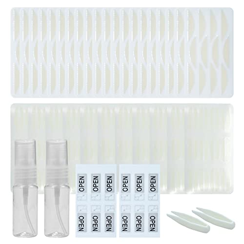 2 Double Eyelid Tape Stickers,Instant Eyelids Lift Double Eyelid Tape Makeup Tool for Droopy Saggy Hooded Uneven Mono Eyelids