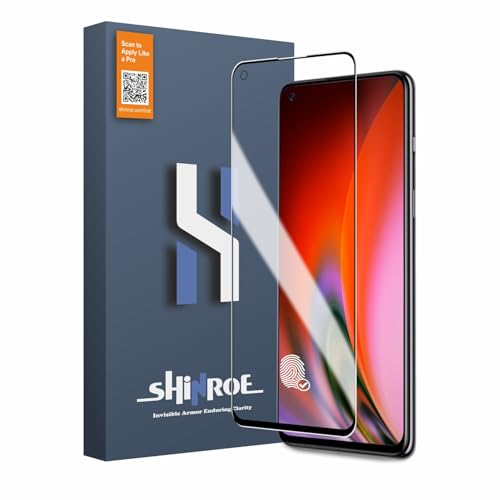 Image of Tempered Glass for OnePlus Nord 2 | 2T | CE (6.43 Inch) Military Grade 9H Screen Guard, Anti-Scratch, Shatterproof, Edge-to-Edge Full Coverage - Black Border