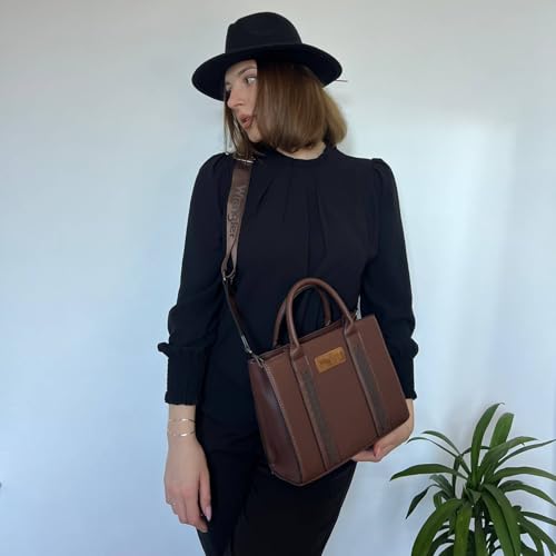 Bolso Tote para mujer con asa y correa ajustable miniatura 3
