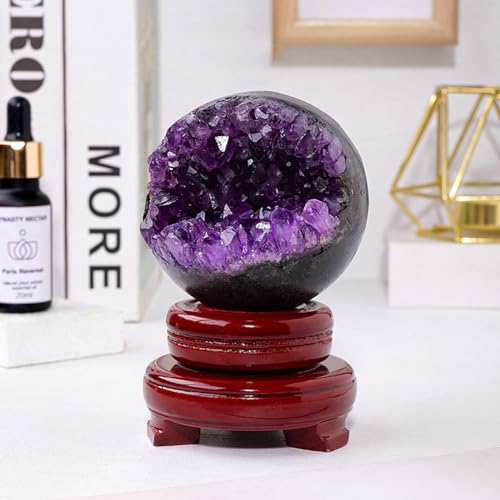 Esfera de amatista para adivinación esotérica y meditación con cristales naturales 3