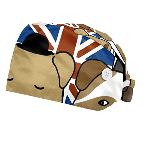 Chapeaux de travail et casquettes de protection unisexe avec motifs chiens