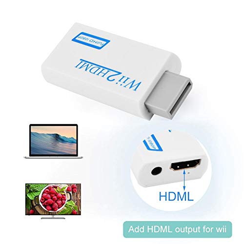 Wii a HDMI Converter Mini Adaptador portátil de Wii HDMI con salida de video de 1080P / 720P HD Salida de audio de 3,5 mm - imagen 3