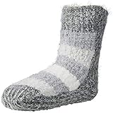 YSABEL MORA Calcetines Mujer Antideslizantes Home Fantasía. Lana. Calcetines Zapatillas. Extra Suaves (Gris)