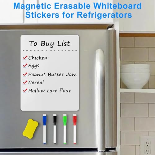 2 Pack Whiteboard For Fridge, 9x12 Small White