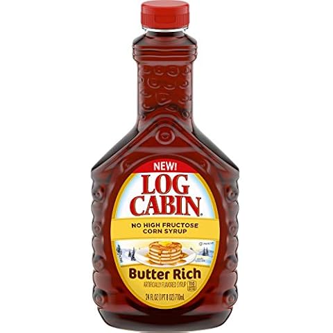 Log Cabin Butter Rich Syrup for Pancakes & Waffles, 24 oz Cover
