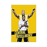 Central Intelligence Movie Poster Canvas Poster Wall Art Decor Print Picture Paintings for Living Room Bedroom Decoration Unframe: 12x18inch(30x45cm)