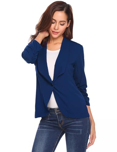 Beyove Elegant Blazer Damen Business Blazerjacke Arbeit Lang Jacke