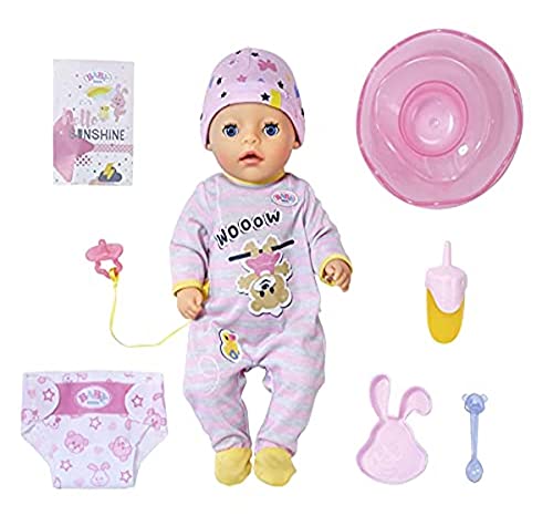 BABY born Little Girl 36cm - 831960 - Puppe mit Strampler und Mütze - 7 Accessoires - Für Kleinkinder ab 3 Jahren