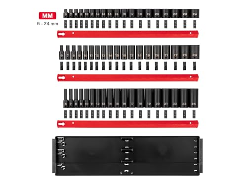 Image of TEKTON 3 /8 Inch Drive Impact Socket Set, 57-Piece | SID91121