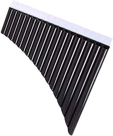 Deevoka Pan Flutes C Key Black 18 Tube Small Size Resin Material Easy to Carry Comfortable to Hold