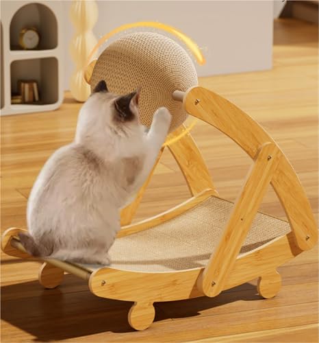 Tapis à gratter pour chat avec planche verticale - Accessoire chats d'intérieur