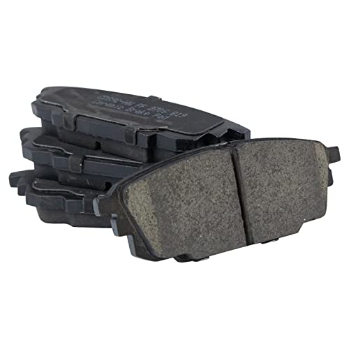Image of TRQ Rear Brake Pad and Rotor Set Ceramic Compatible with 2003 Mazda Protege