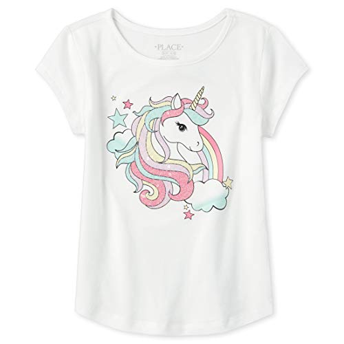 Image of The Children's Place Girls' Short Sleeve Fashion Graphic T-Shirt