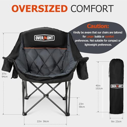 Overmont Oversized XL Camping Chair for Adults の商品画像 4