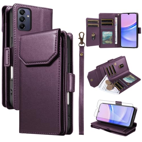 Étui Samsung Galaxy A15 violet avec dragonne pour sécuriser vos déplacements urbains quotidiens